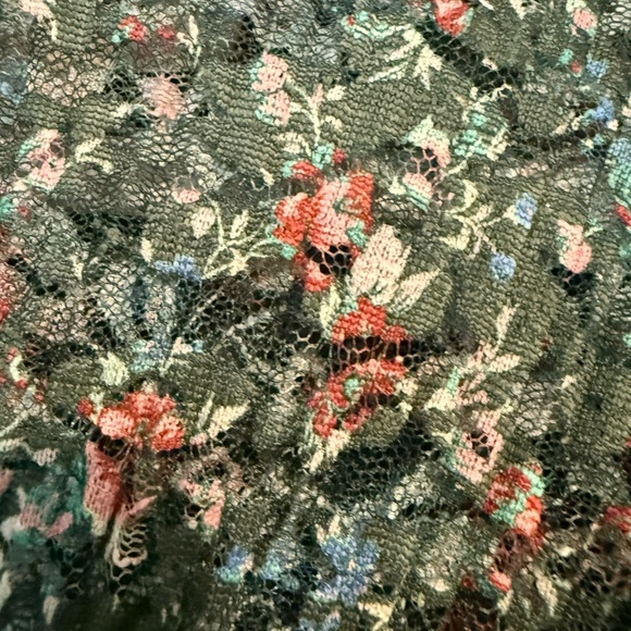 Anthropology Porridge Elegant Green Floral Blouse - Picture 5 of 10